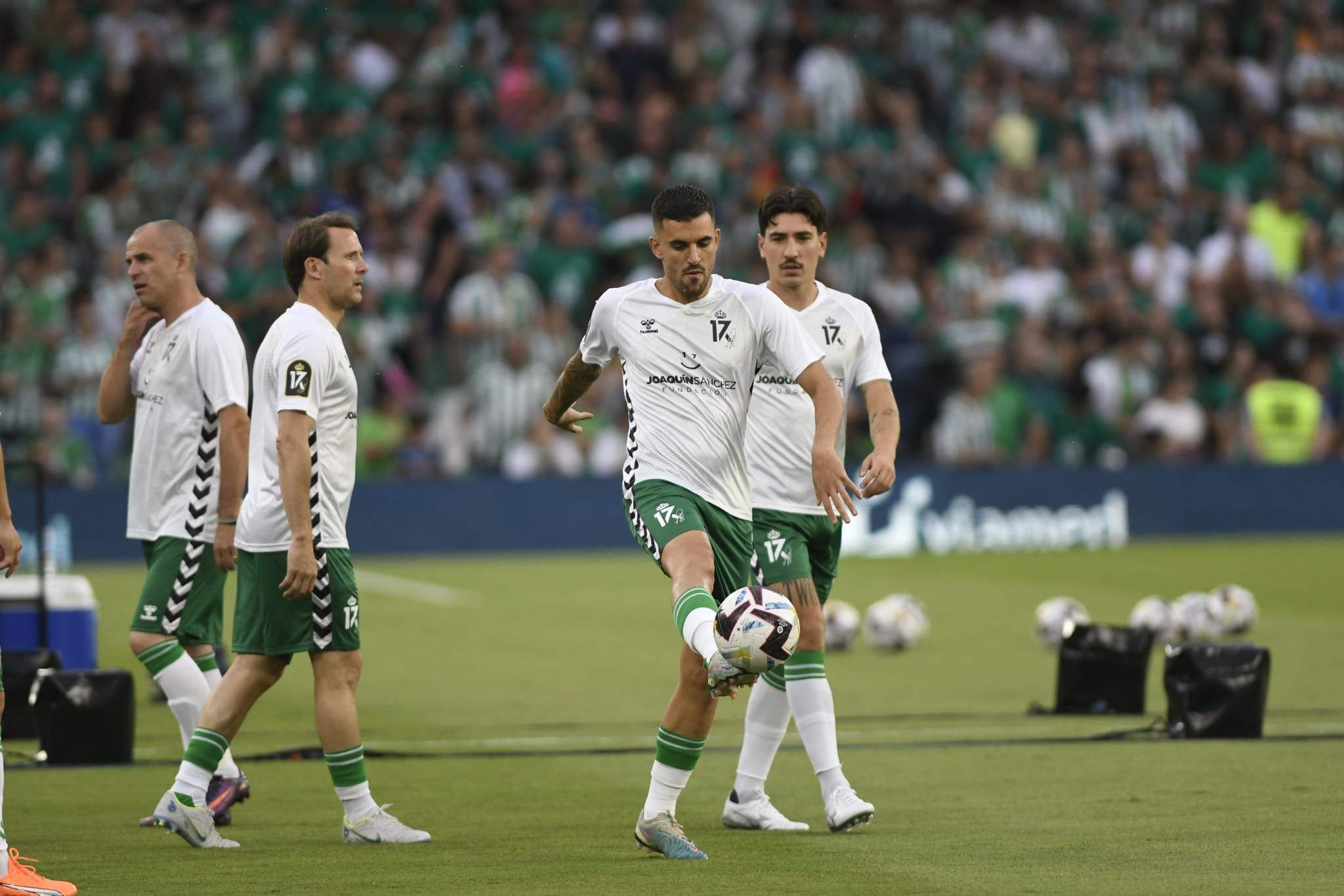  Dani Ceballos, en el homenaje a Joaquín