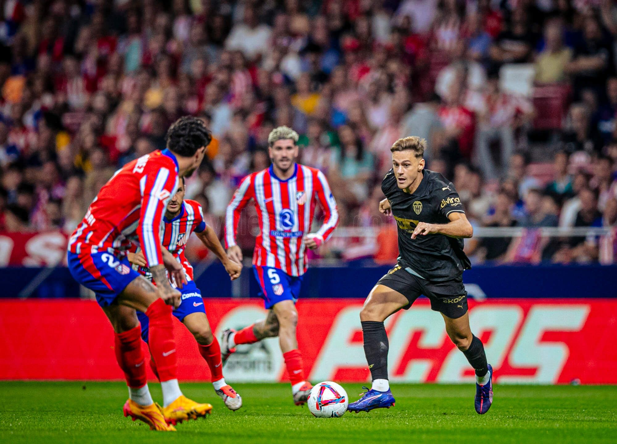  Dani Gómez, ante el Atlético.