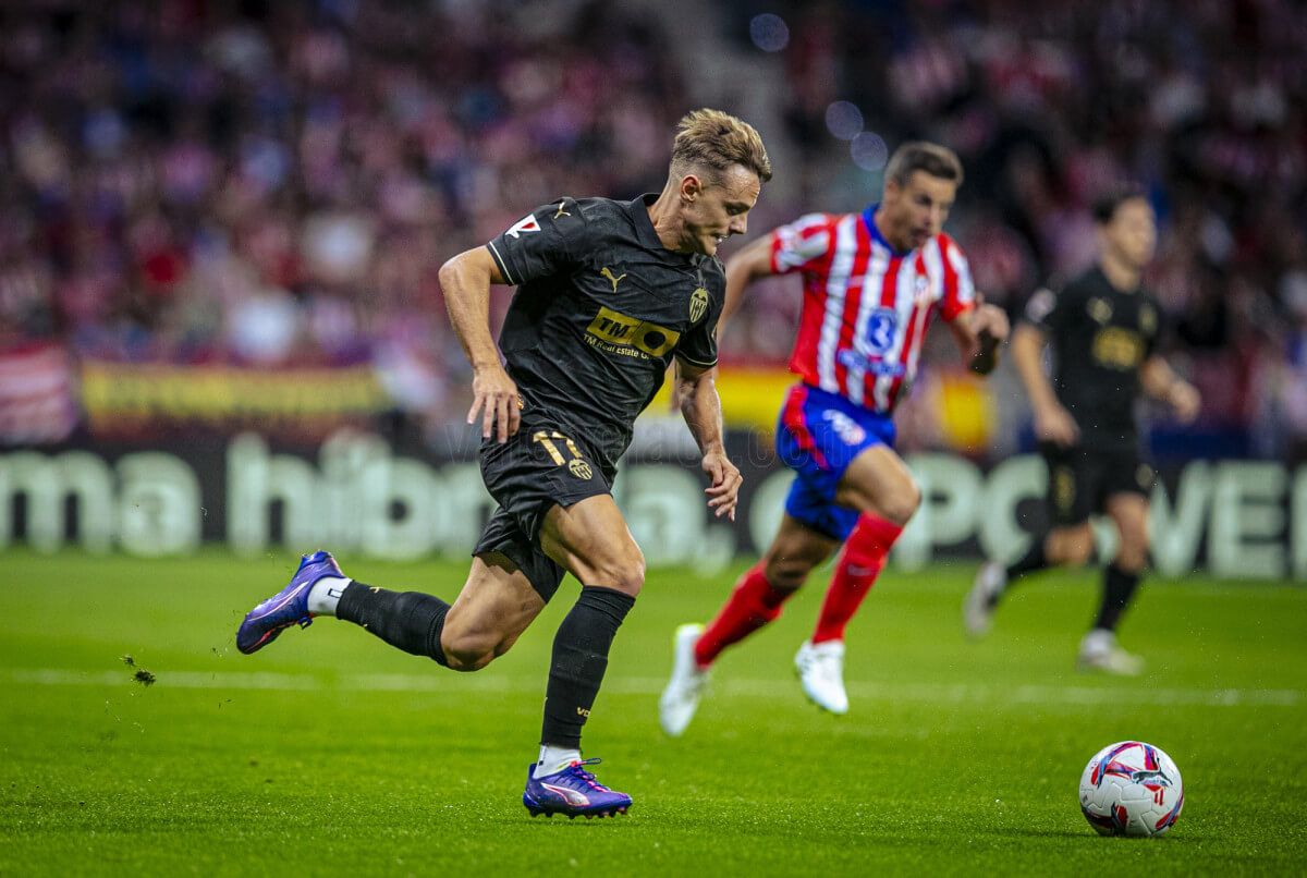 Dani Gómez, ante el Atlético.