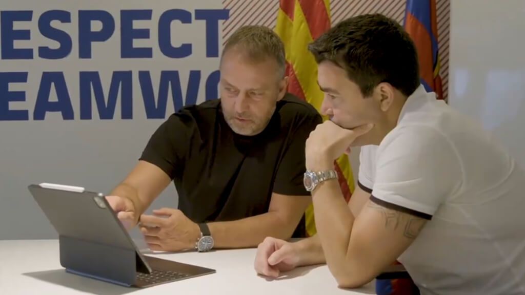  Hansi Flick y Deco preparando la nueva temporada (Fuente: FC Barcelona)