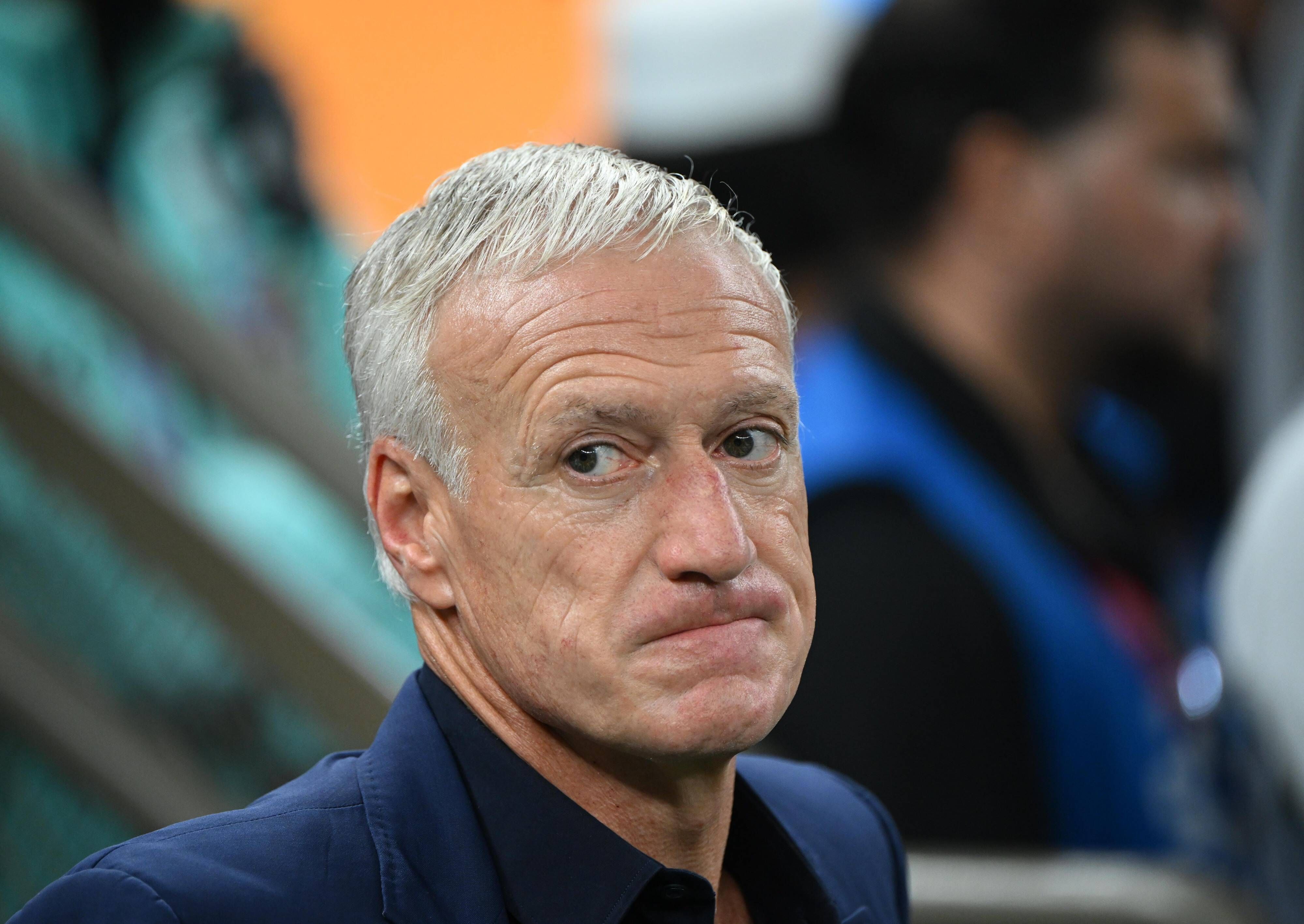 Deschamps, en la final del Mundial de Qatar.