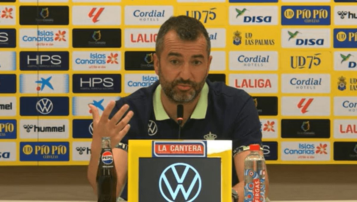  Diego Martínez, en sala de prensa.