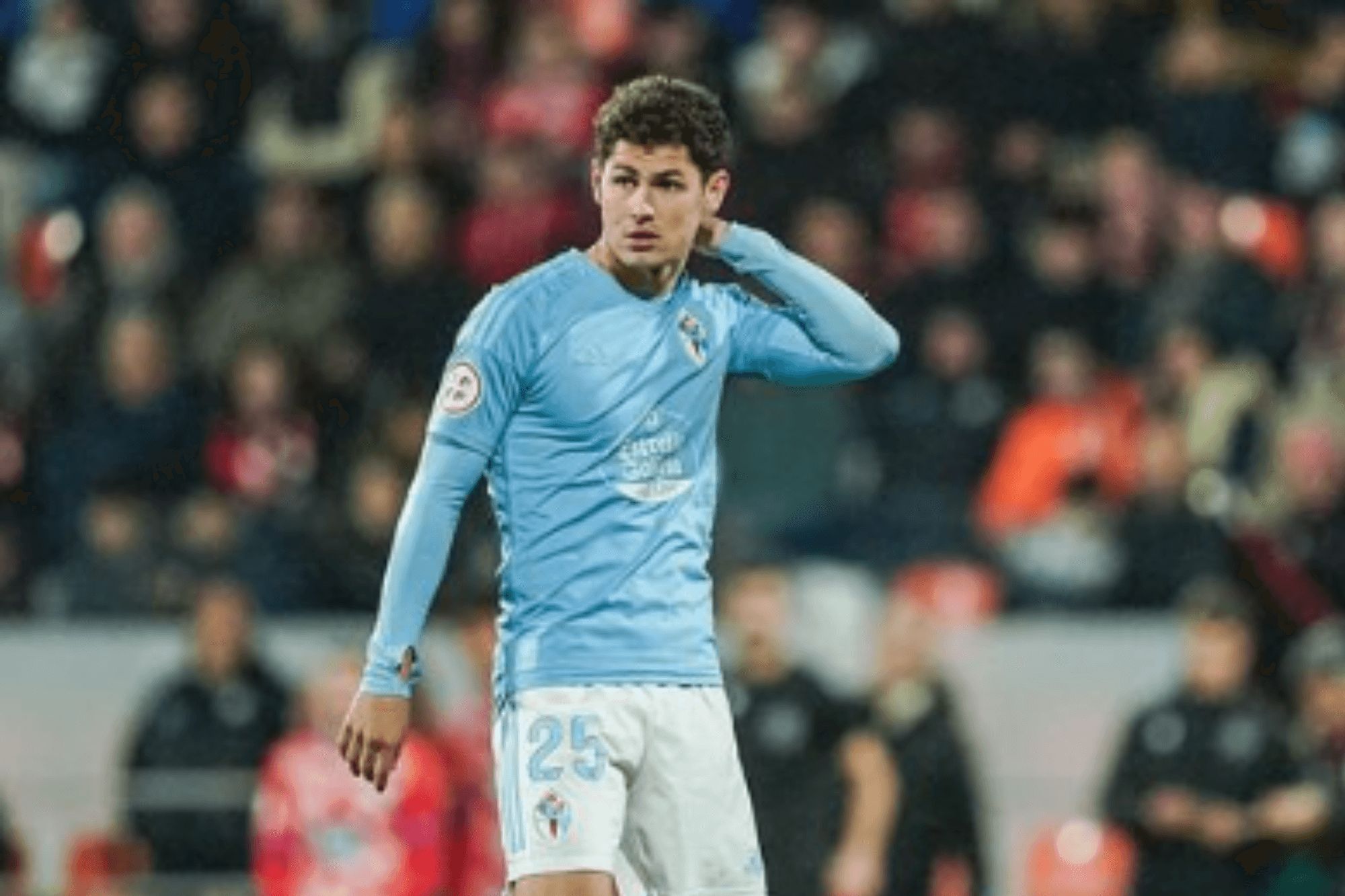 Lucas Antañón en Balaídos con el Fortuna.