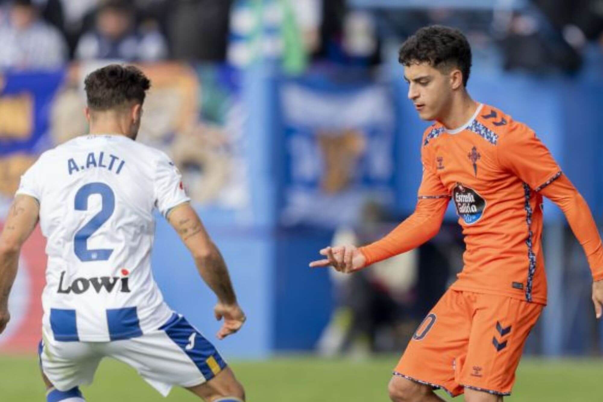  Hugo Álvarez ante el Leganés.