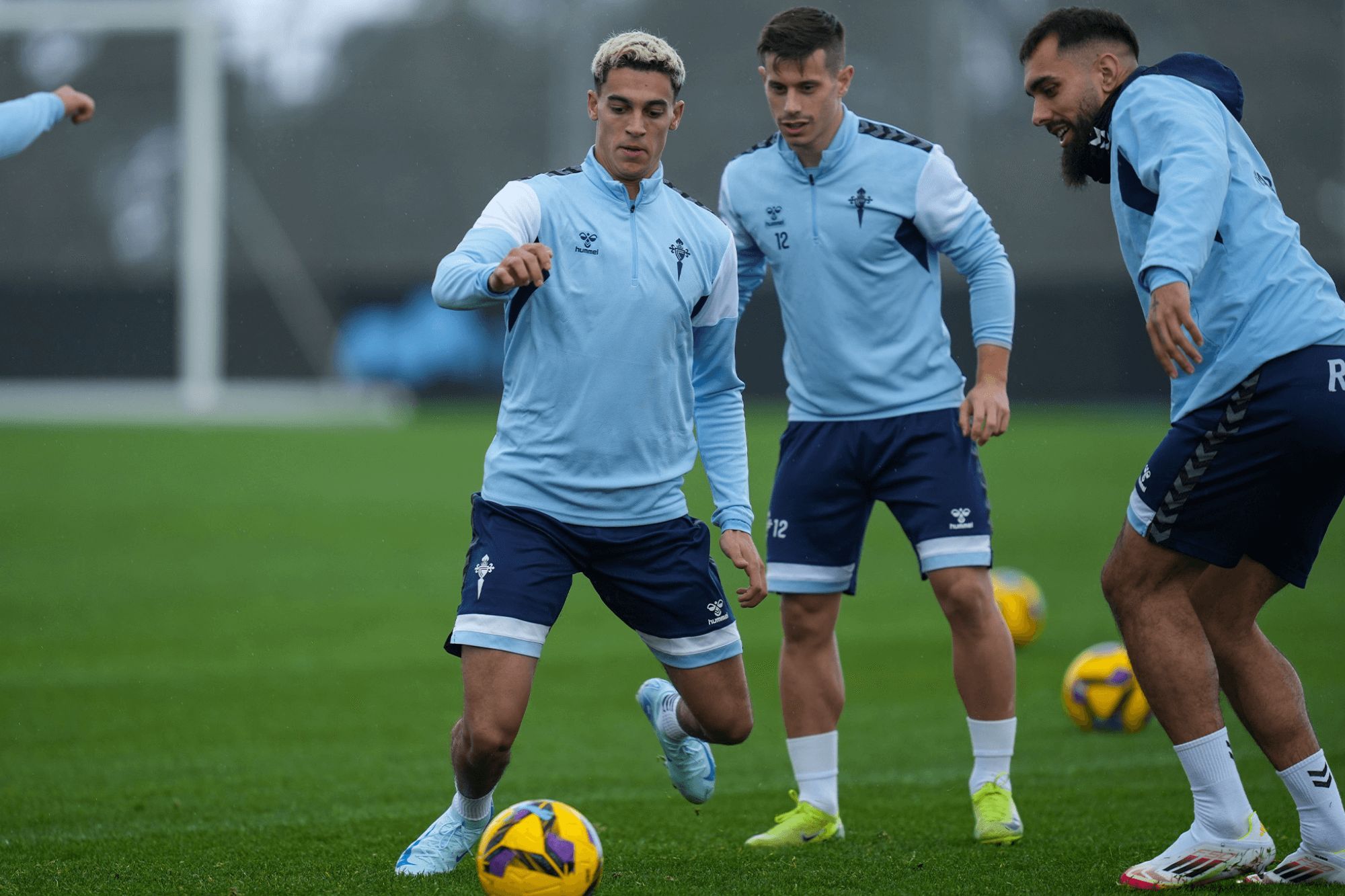  Jones El-Abdellaoui en su primer entrenamiento con el Celta.