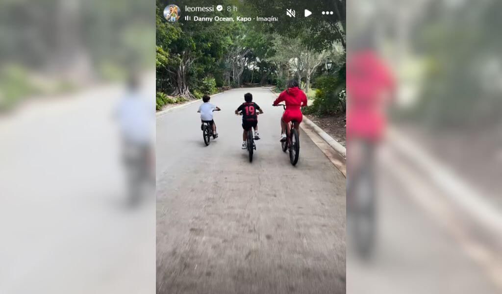  Mateo Messi con la camiseta de Lamine Yamal