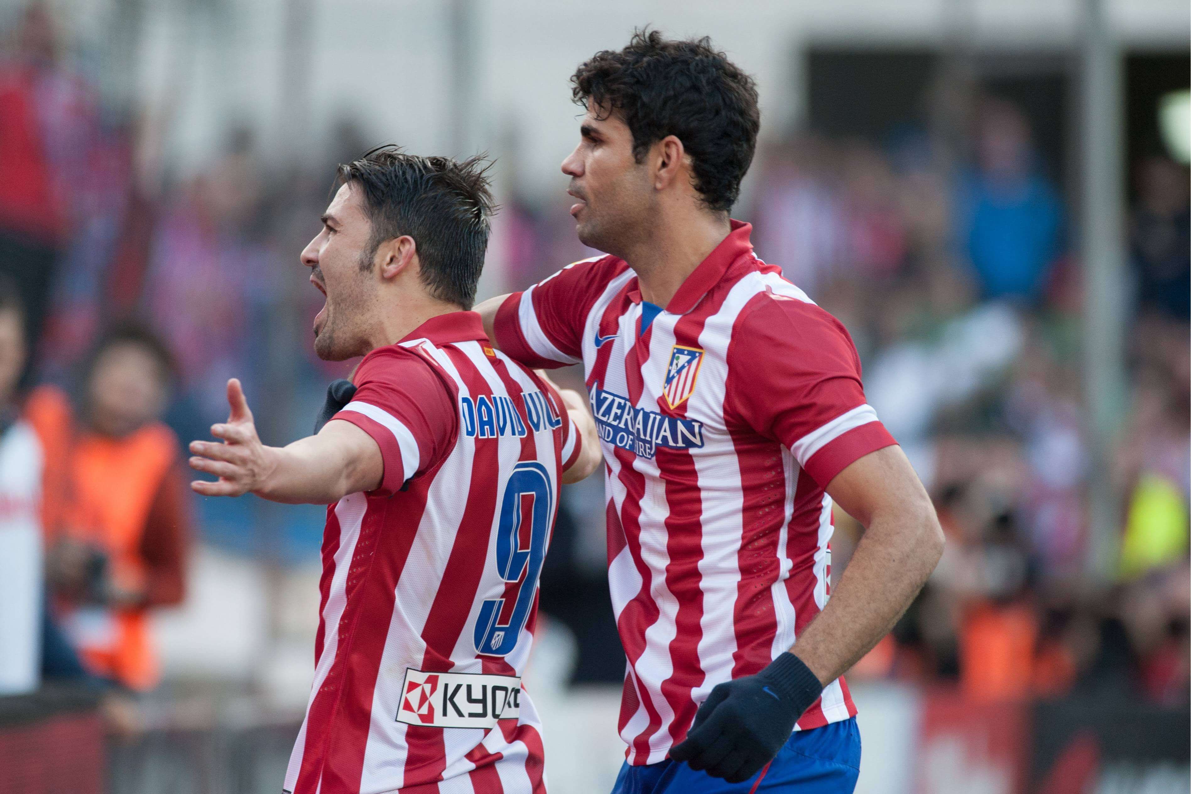  David Villa y Diego Costa en la temporada 2013/14