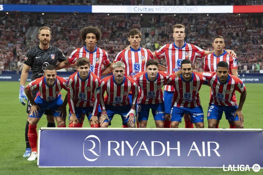  El once del Atlético ante el Espanyol.