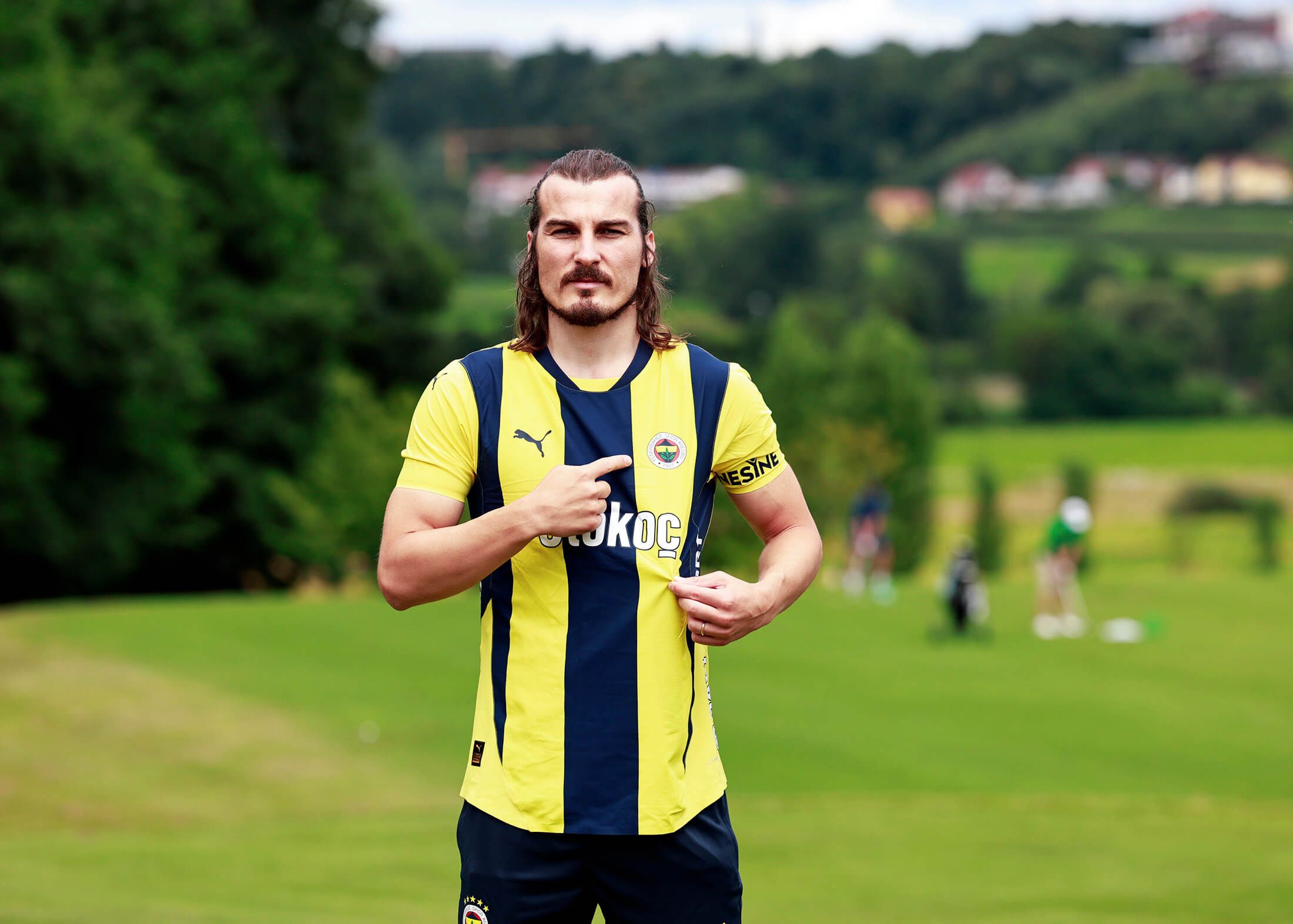 Caglar Soyüncü, con la camiseta del Fenerbahce.