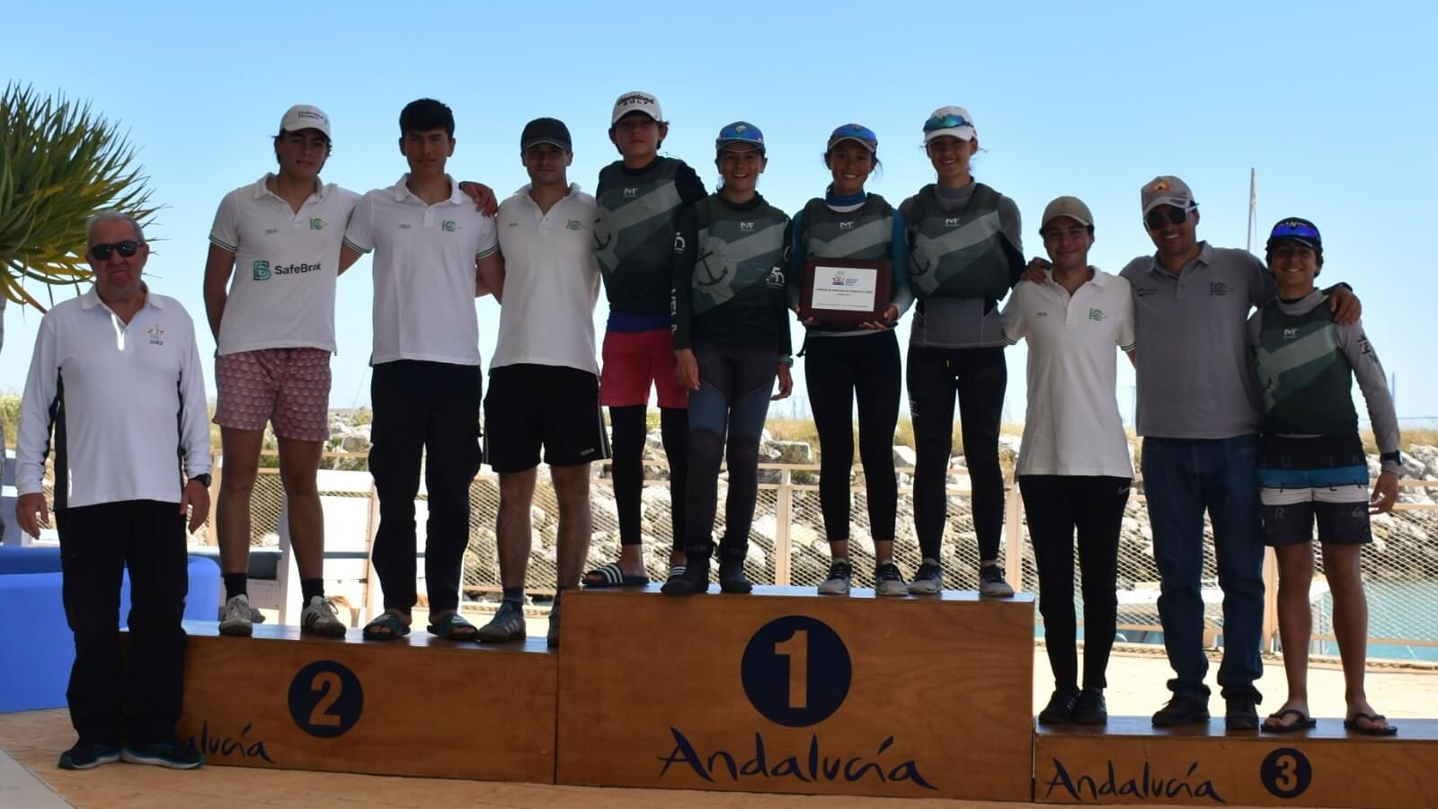  Foto del podio durante el Campeonato de Andalucía.