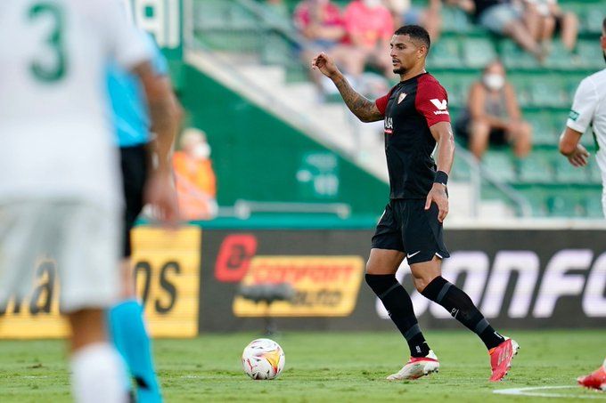  Diego Carlos, en el Elche-Sevilla.