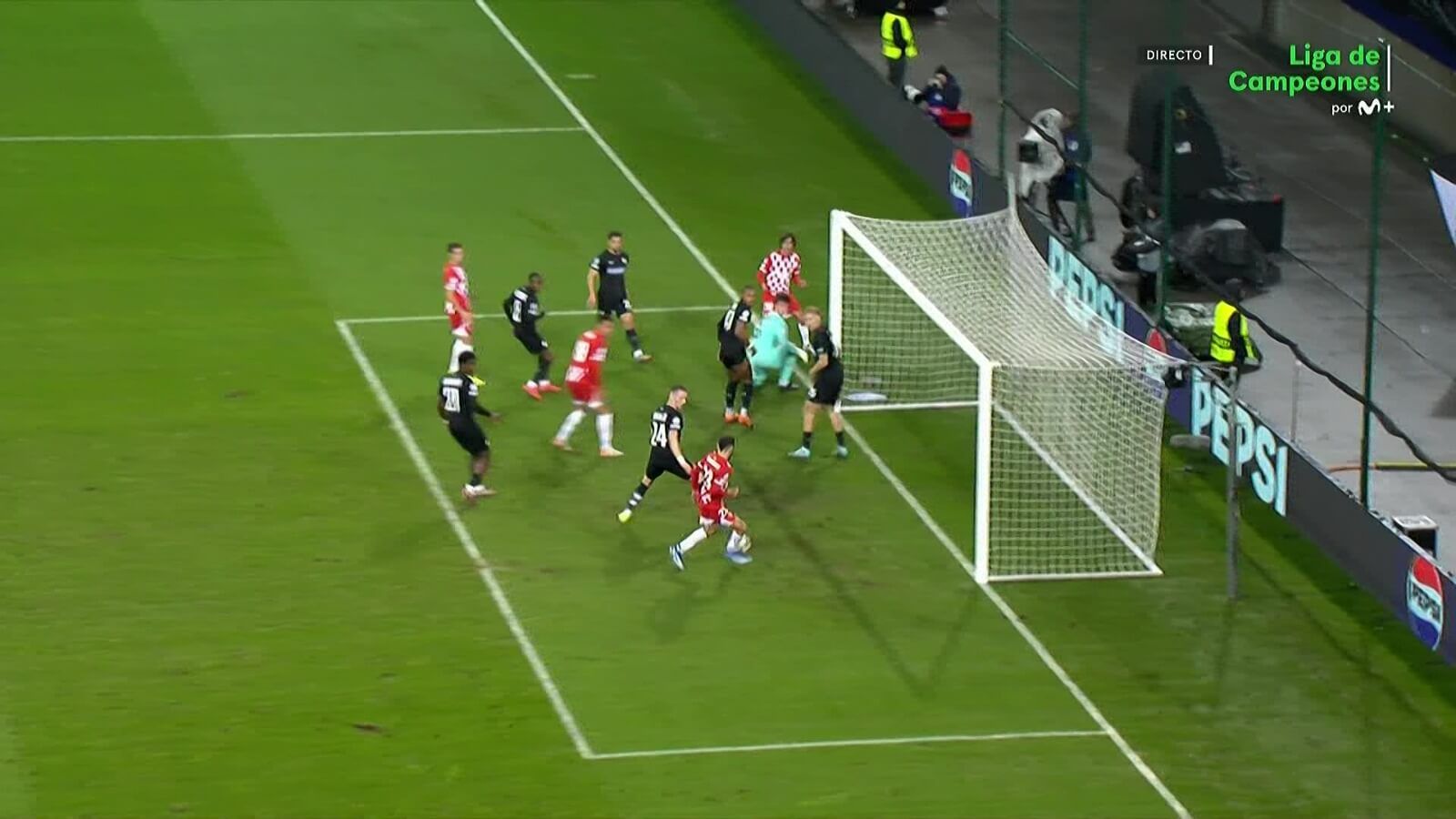  El fallo de Iván Martín en el Sturm Graz-Girona.