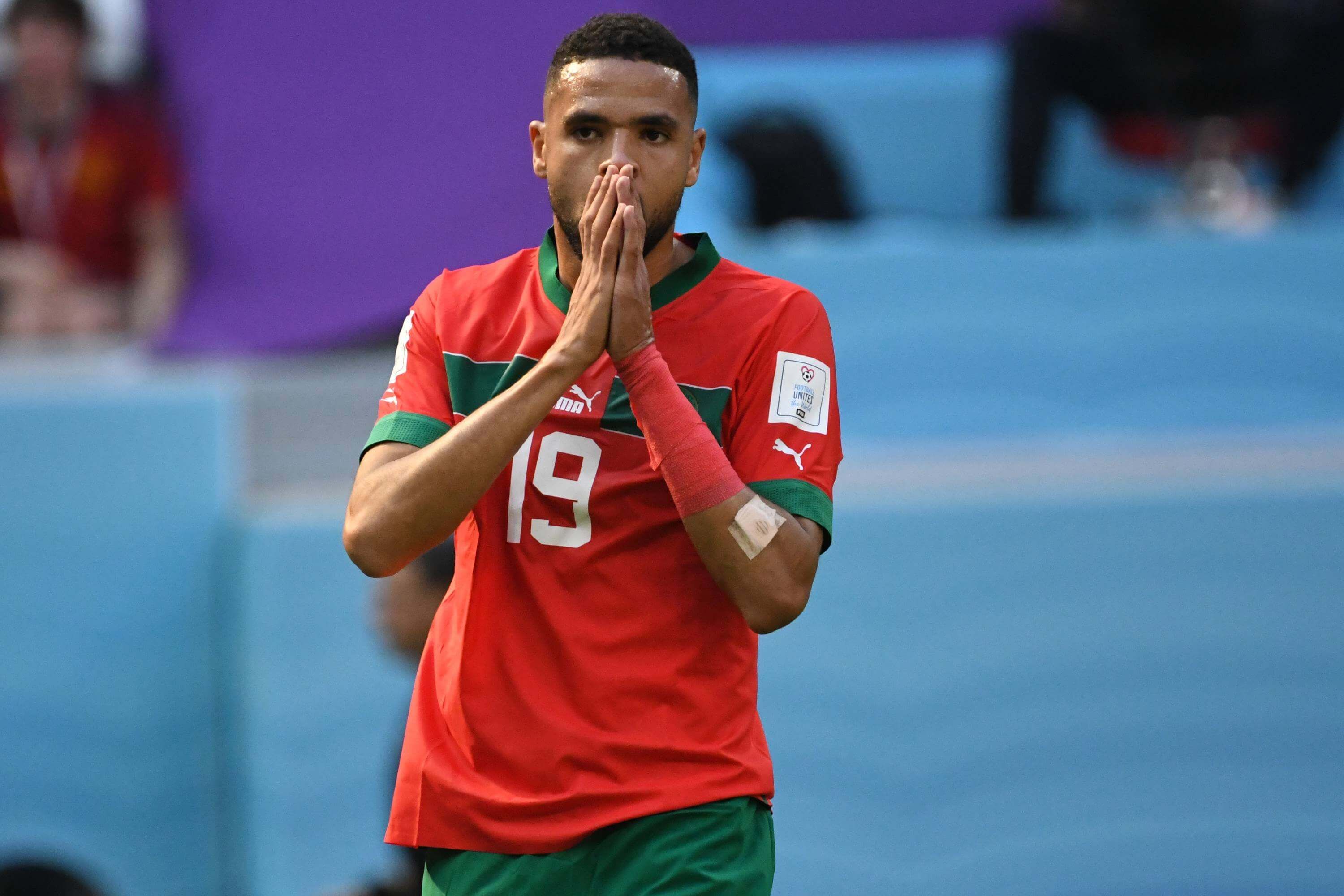 En-Nesyri, con Marruecos (Foto: Cordon Press).