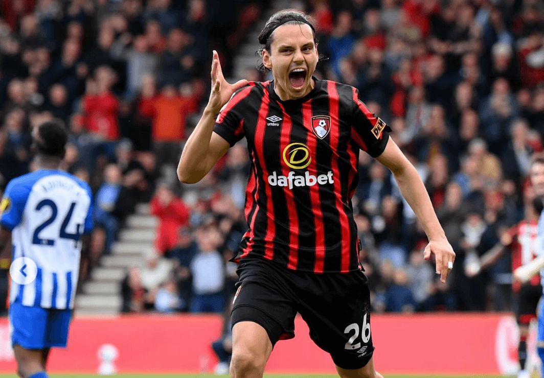 Enes Ünal celebra un gol con el Bournemouth (Foto: Instagram).