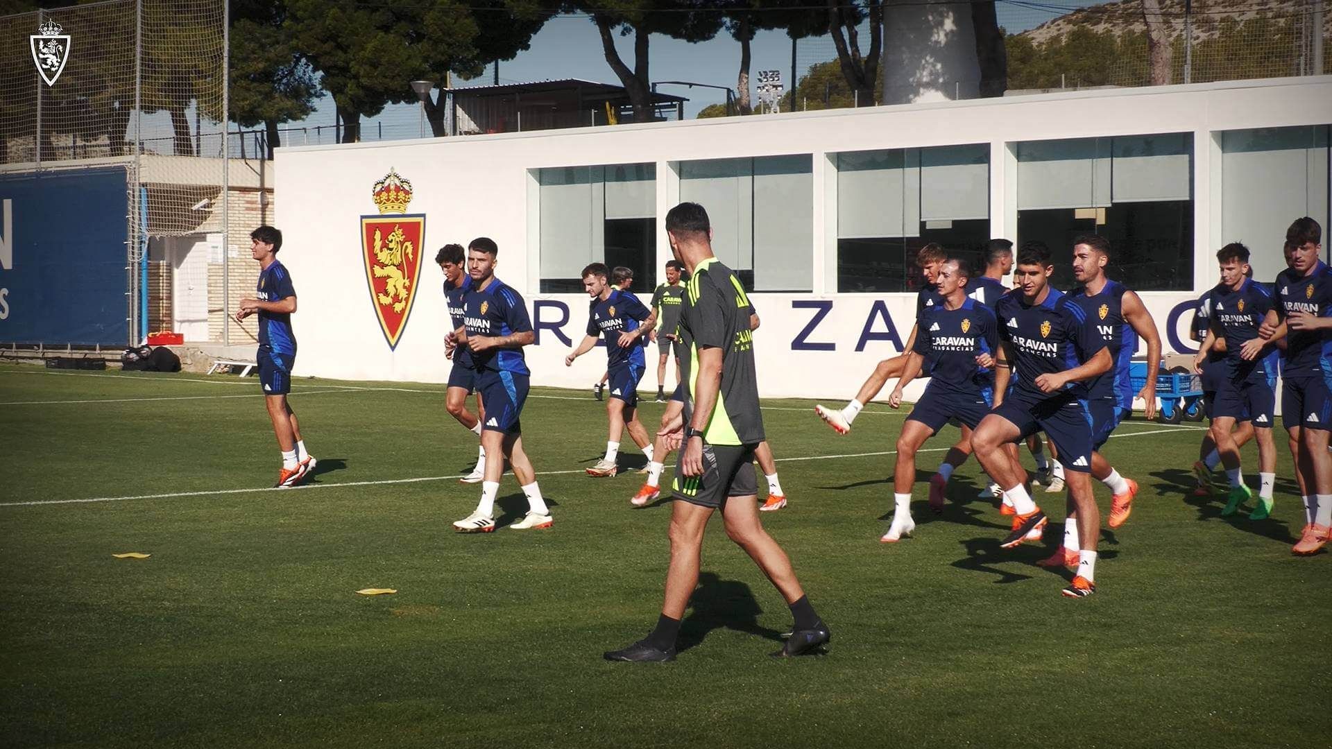 Entrenamiento del Real Zaragoza en la ciudad deportiva durante la pretemporada.