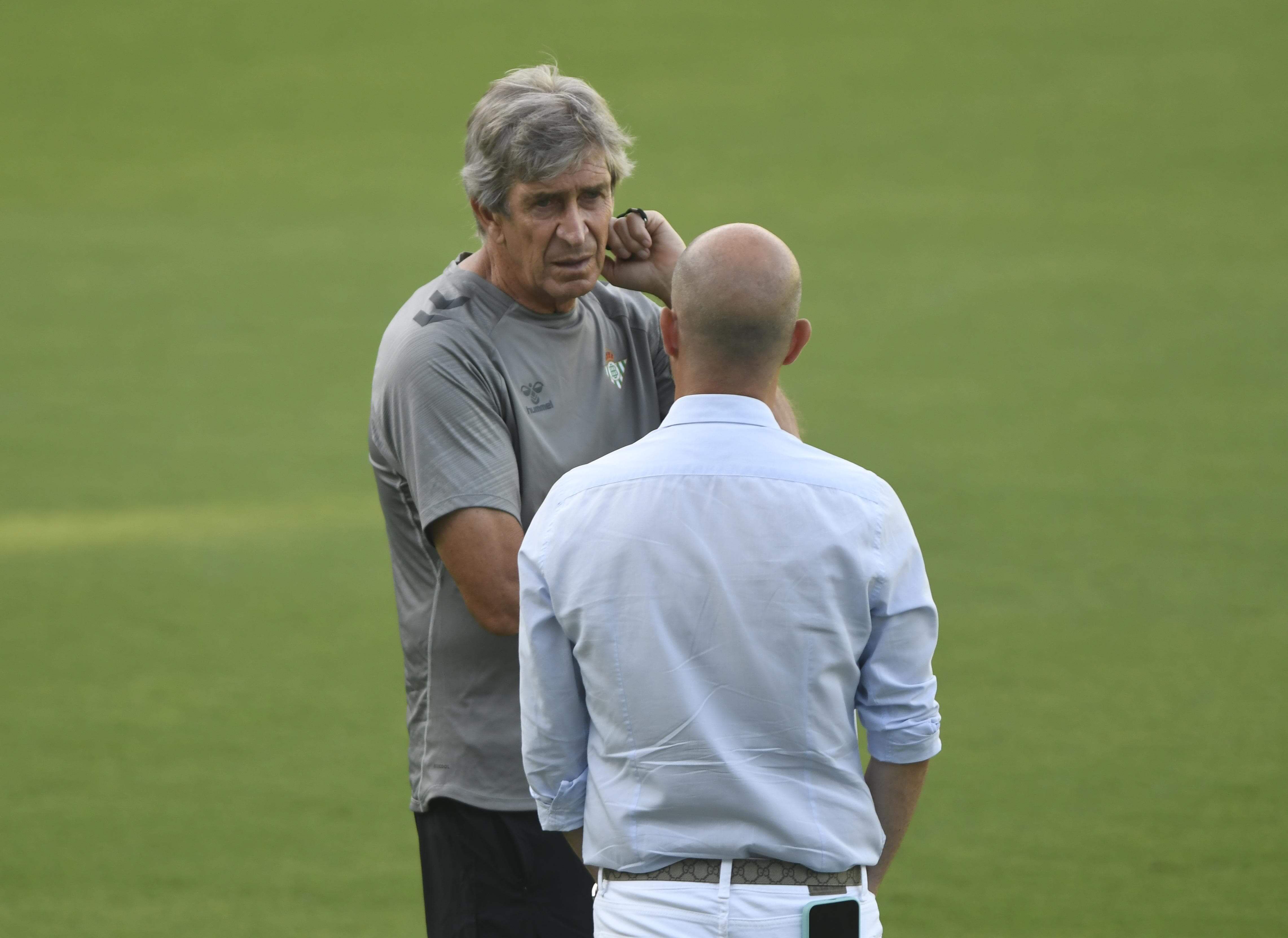  Pellegrini y Fajardo, en un entrenamiento.