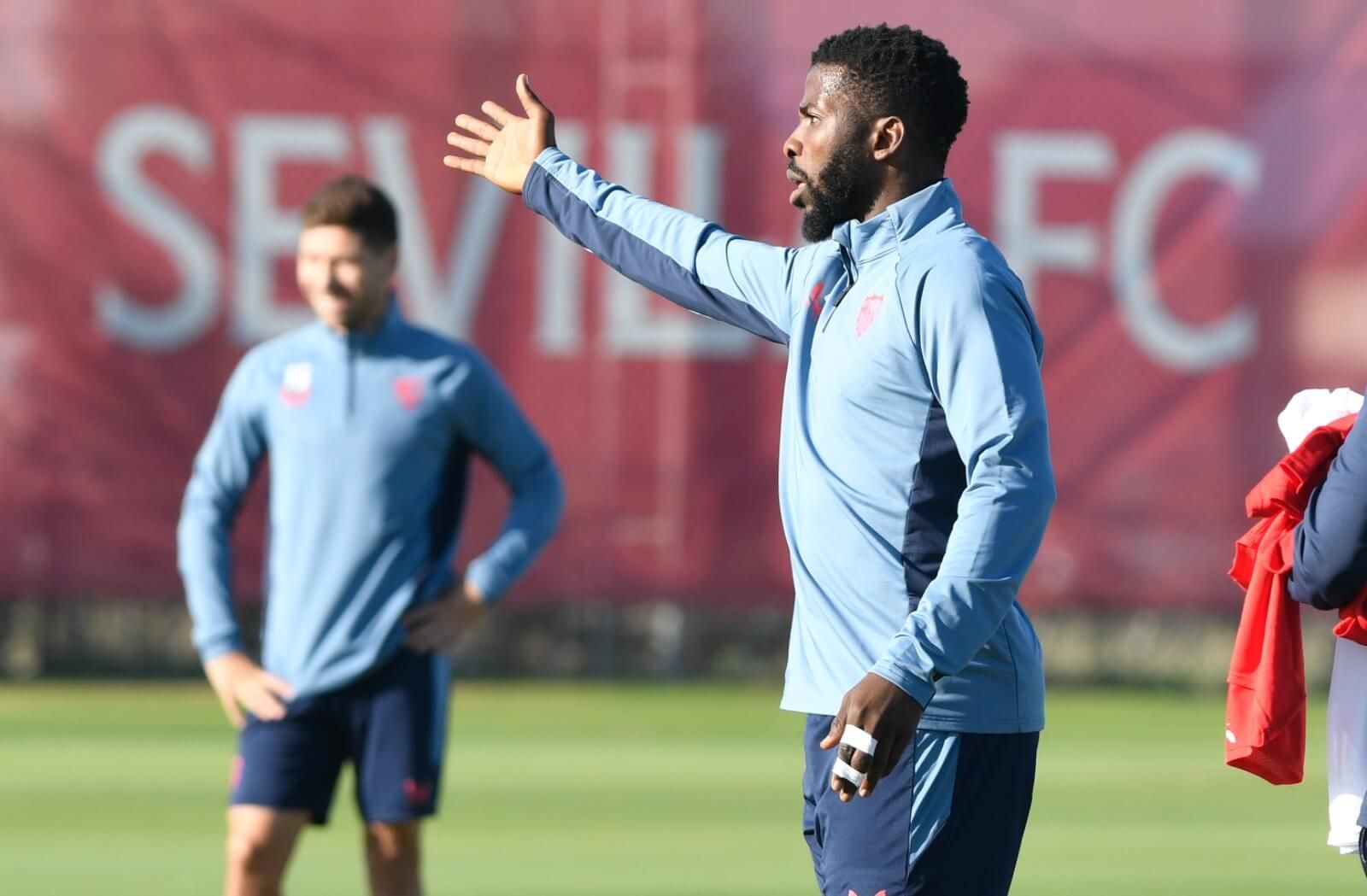  Iheanacho, en el entrenamiento de este sábado.