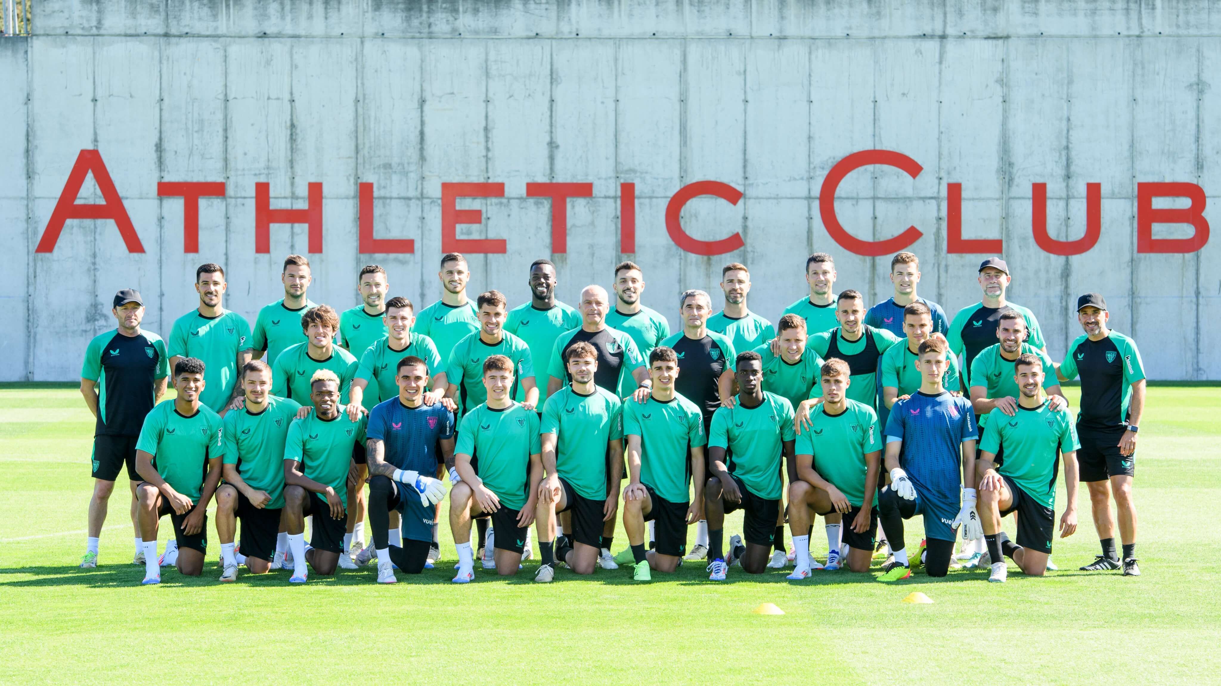 La plantilla de Ernesto Valverde posa en esta pretemporada de julio de 2024 en Lezama.