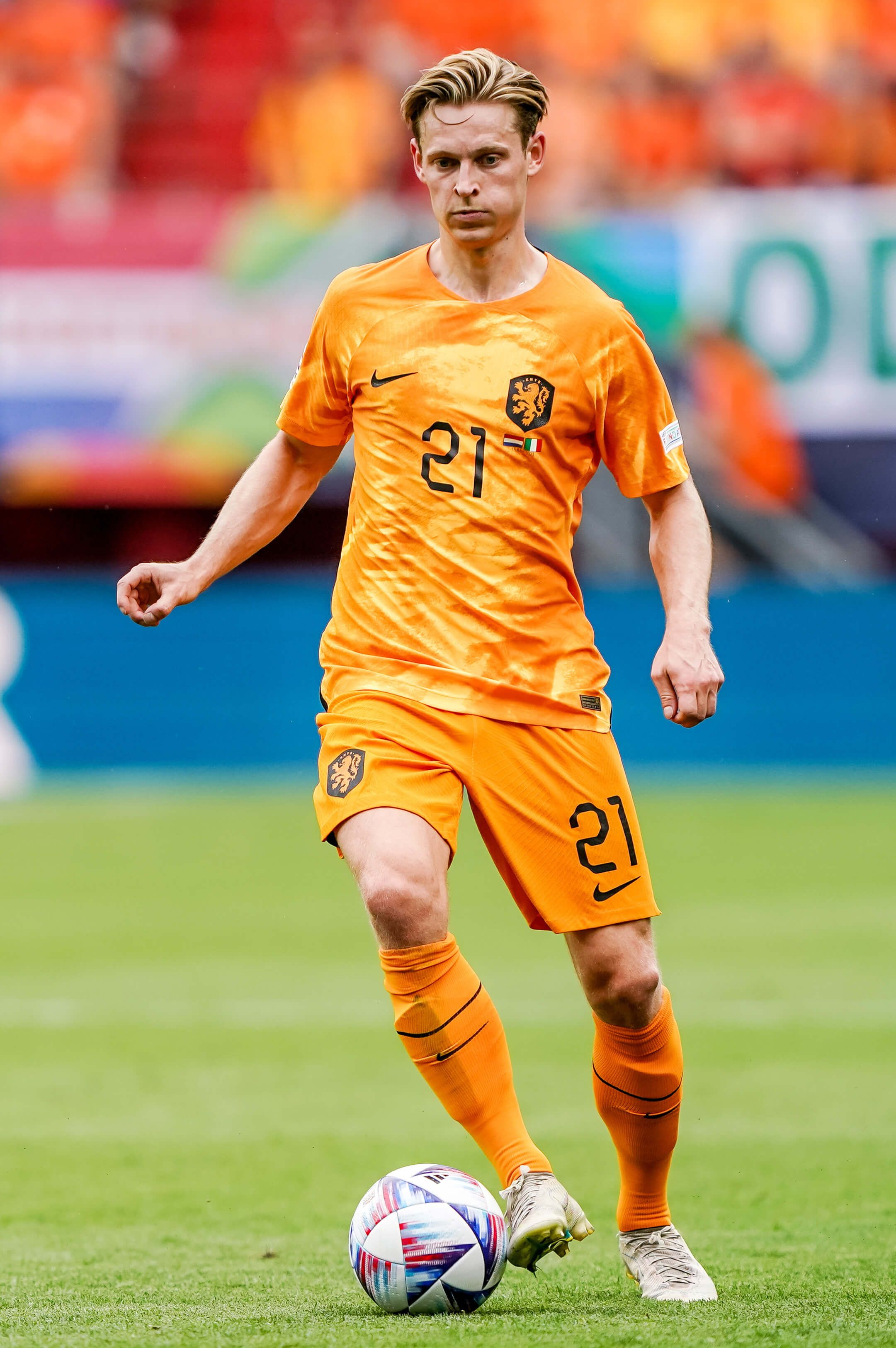 Frenkie De Jong jugando un partido con Países Bajos (Europa Press)