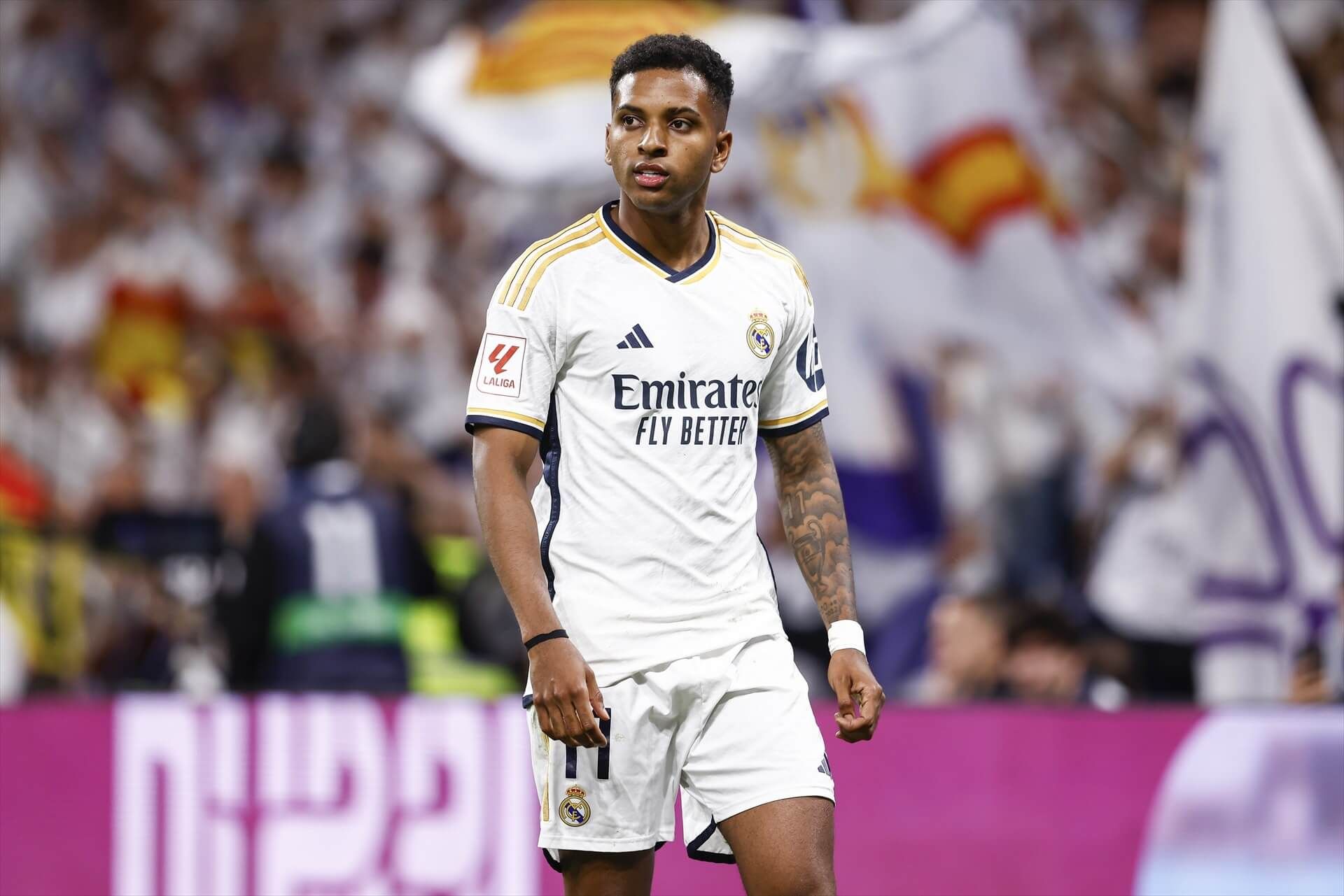 Rodrygo, en un partido con el Real Madrid