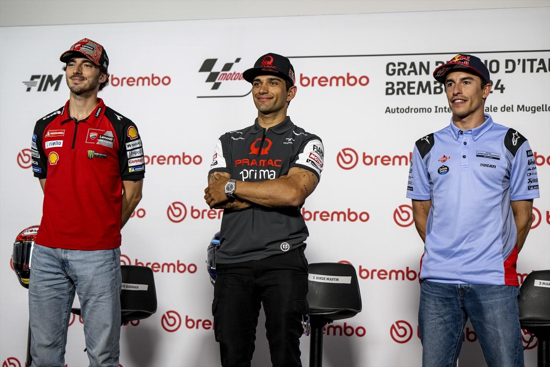 Pecco Bagnaia, Jorge Martín y Marc Márquez (Europa Press)