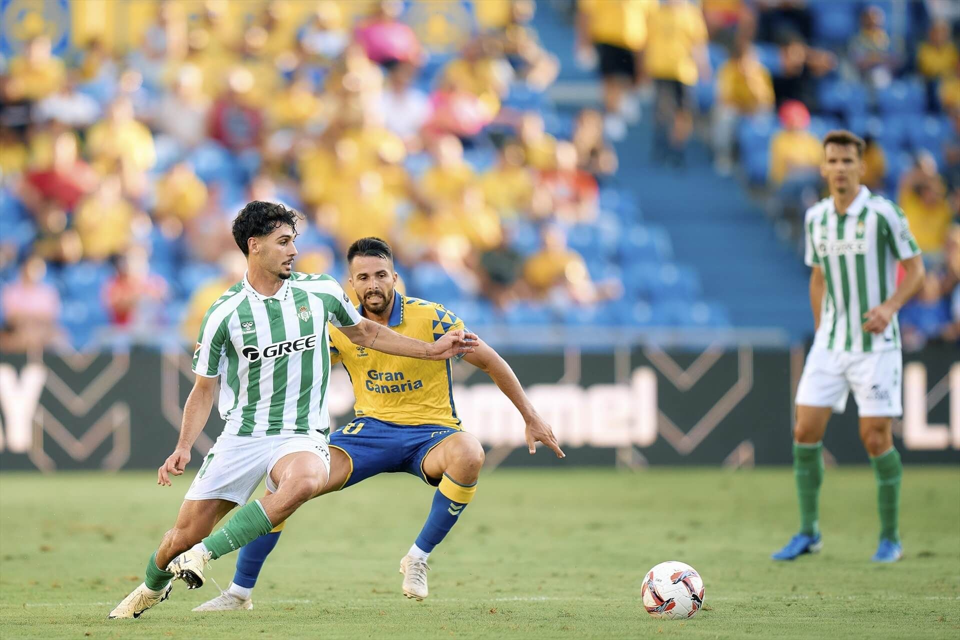 Jhonny Cardoso, en el duelo contra Las Palmas
