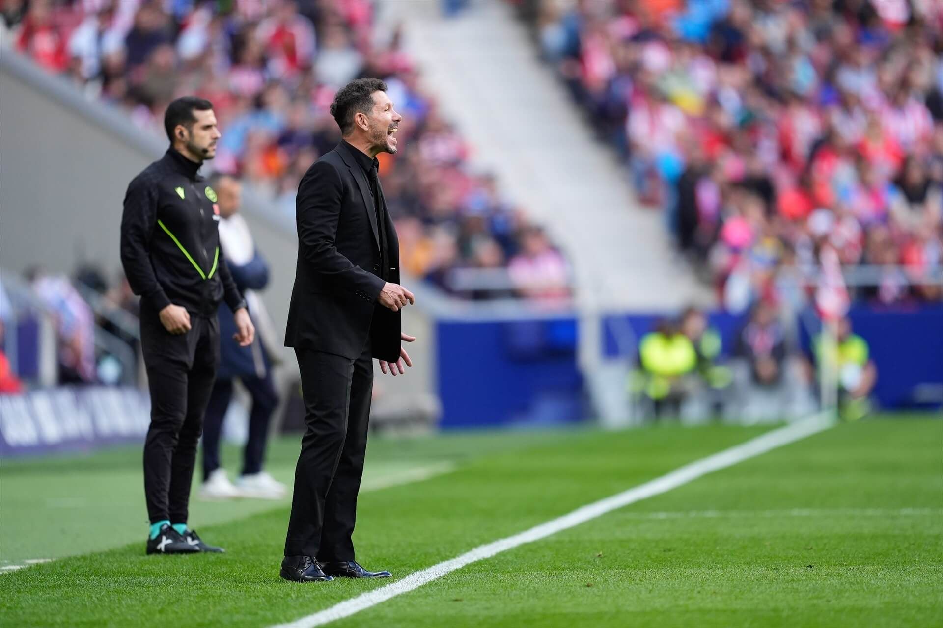 Diego Pablo Simeone en el partido ante Las Palmas