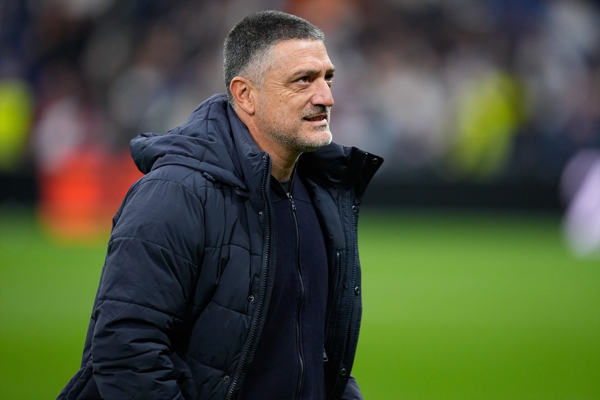 Xavier García Pimienta, en el Real Madrid-Sevilla.