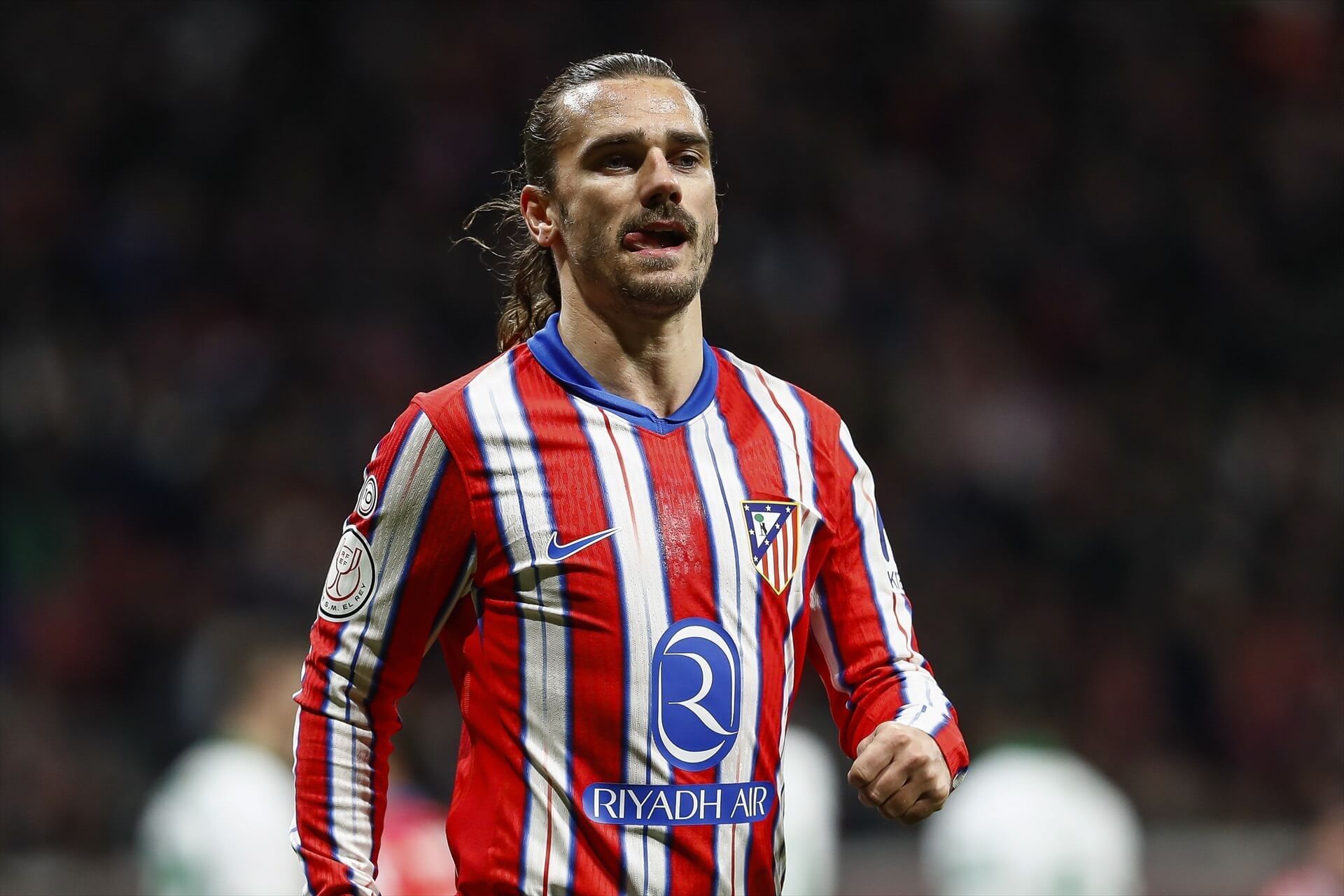 Antoine Griezmann en un partido del Atlético