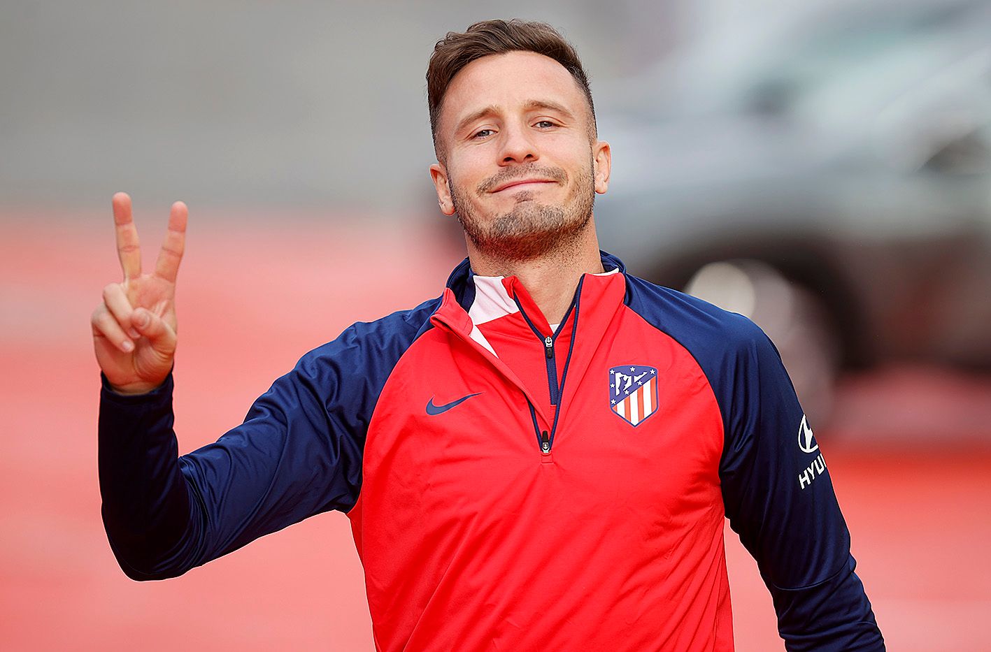Saúl Ñíguez, en una sesión del Atlético de Madrid (Foto: ATM).