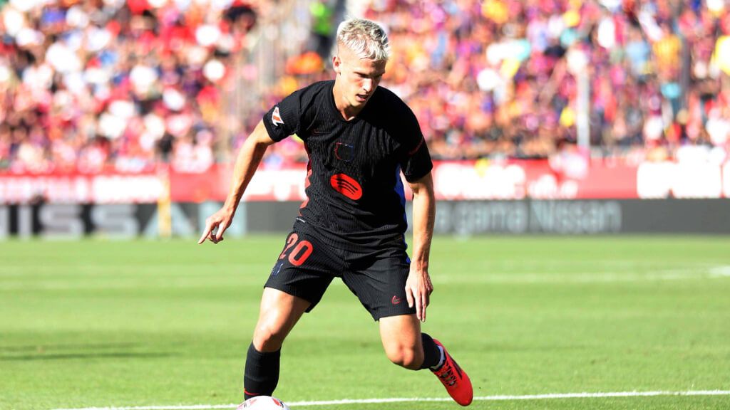  Dani Olmo con el FC Barcelona