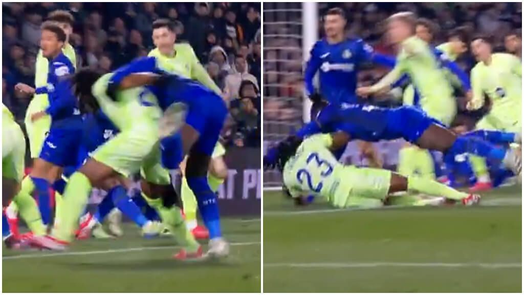 El penalti sobre Koundé que pide el Barcelona.