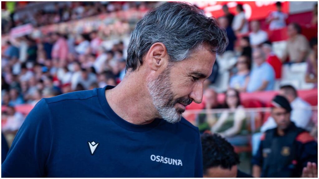  Vicente Moreno, entrenador del Osasuna.
