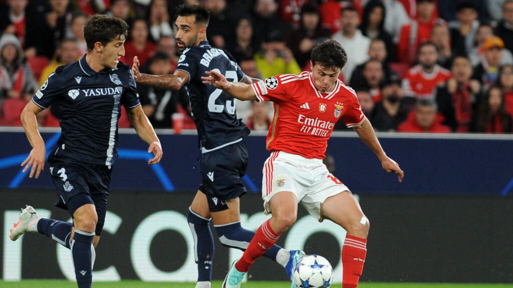 Joao Neves, tras jugar con el Benfica jugará con Portugal su primera Eurocopa (foto: Cordon Press)