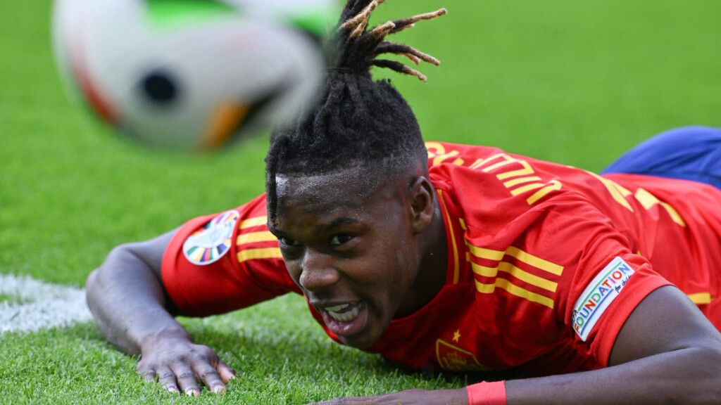  Nico Williams frente a Croacia en su debut en la Eurocopa (Cordon Press).