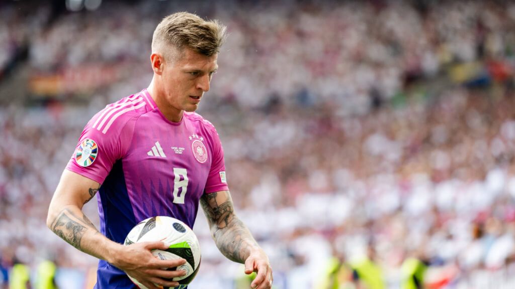 Toni Kroos, durante el Alemania-Hungría en la Eurocopa 2024.