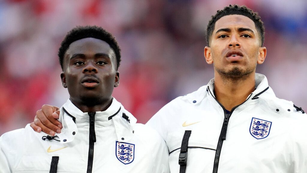 Jude Bellingham y Bukayo Saka con la Selección Inglesa (Cordon Press)