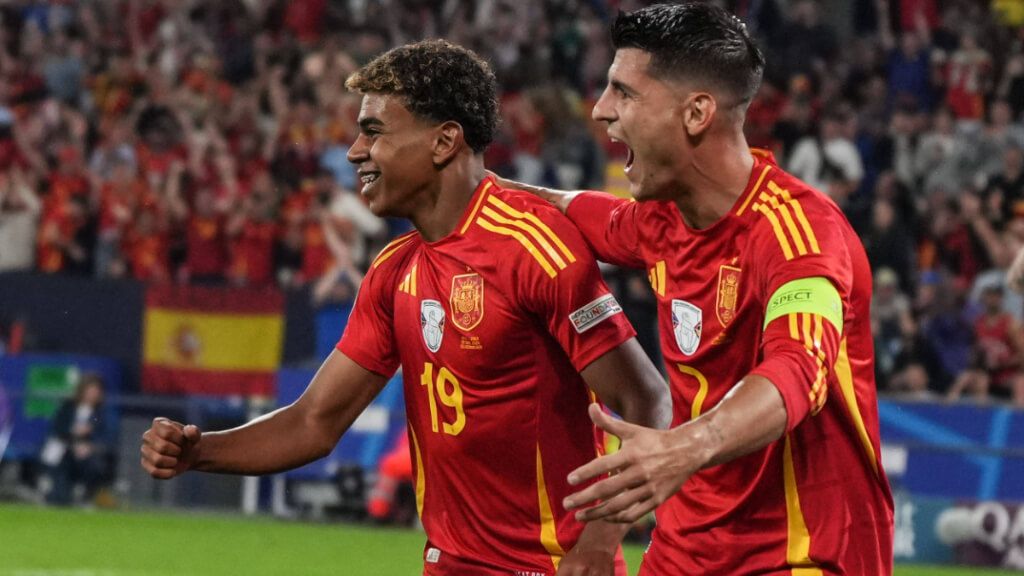  Morata y Lamine Yamal en la Eurocopa 2024