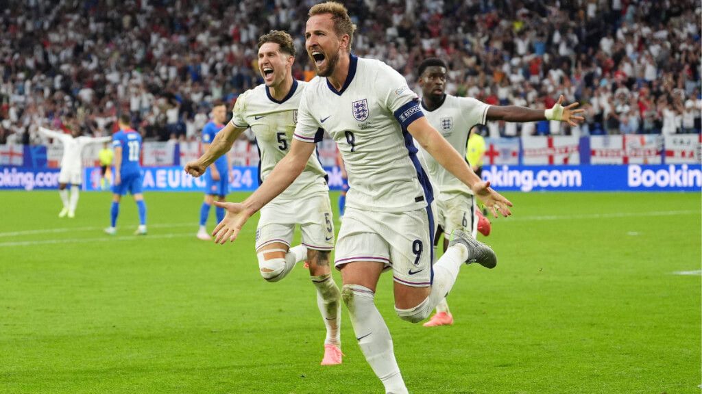  Harry Kane en el partido ante Eslovaquia en la Eurocopa 2024 (Foto:Cordon Press)