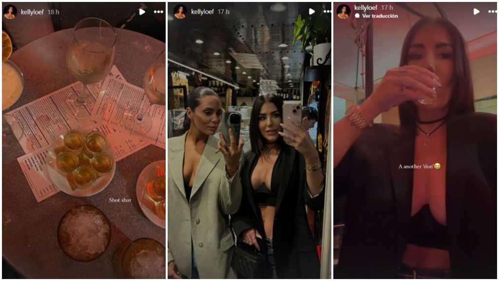 La mujer de Sheraldo Becker, de fiesta por Donosti (Fotos: @kellyloef)