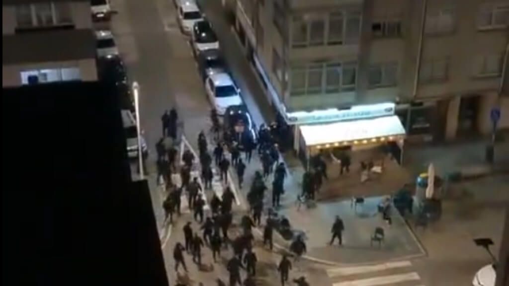  Ultras del Málaga, en Coruña