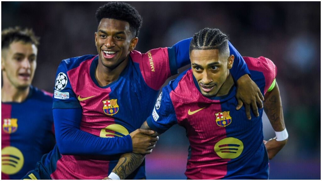 Raphinha fue el líder de un Barcelona que se impuso al Bayern (foto: Cordon Press).