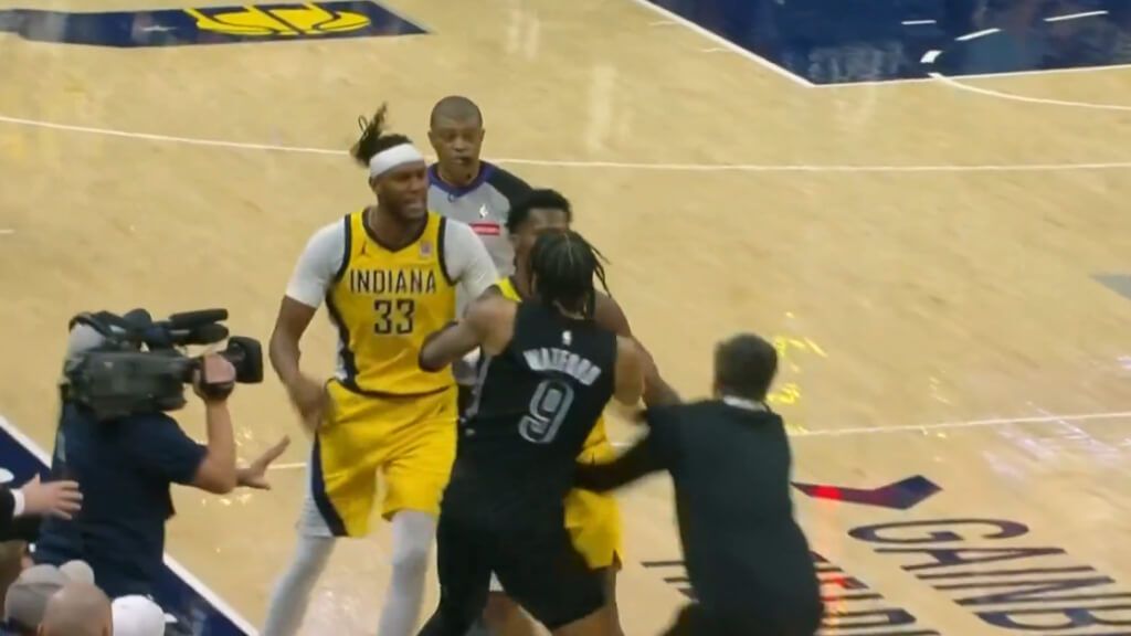  Pelea entre los Pacers y los Nets (@SportsCenter)