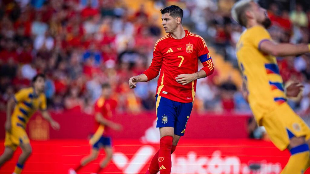 Álvaro Morata, capitán en la Seleccíón Española ante Andorra (foto: Cordon Press).