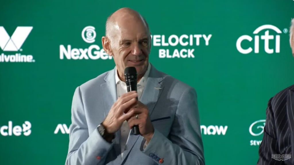  Adrian Newey, en la presentación con Aston Martin donde coincidirá con Fernando Alonso (YouTube).