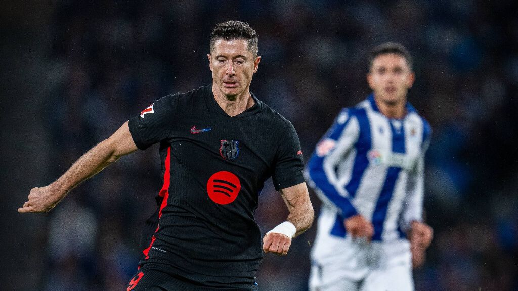  Robert Lewandowski con el FC Barcelona