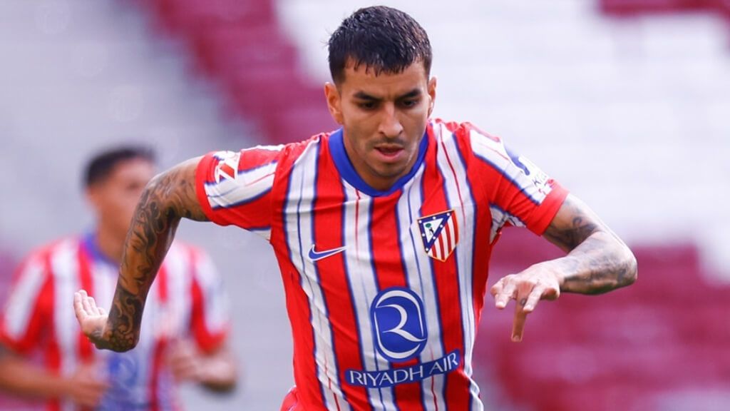  Ángel Correa, en un partido con el Atlético de Madrid