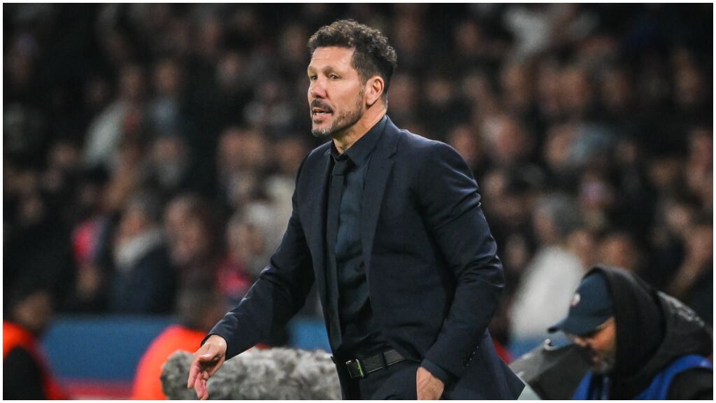  Simeone durante el partido Atlético de Madrid -Sevilla. (Fuente: Europa Press)