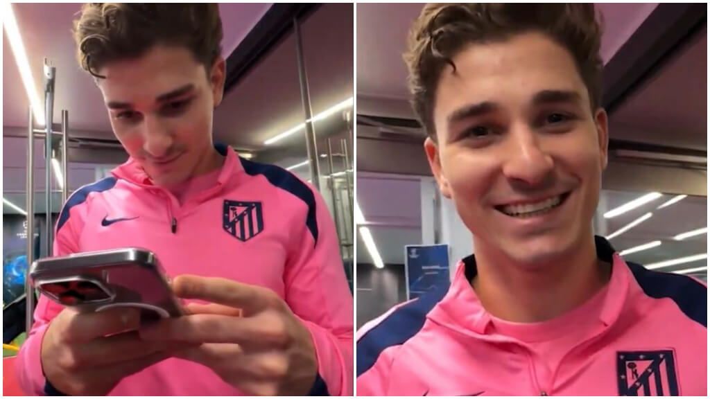  El mensaje de Julián Álvarez a un pequeño aficionado de Paiporta (Atlético de Madrid)