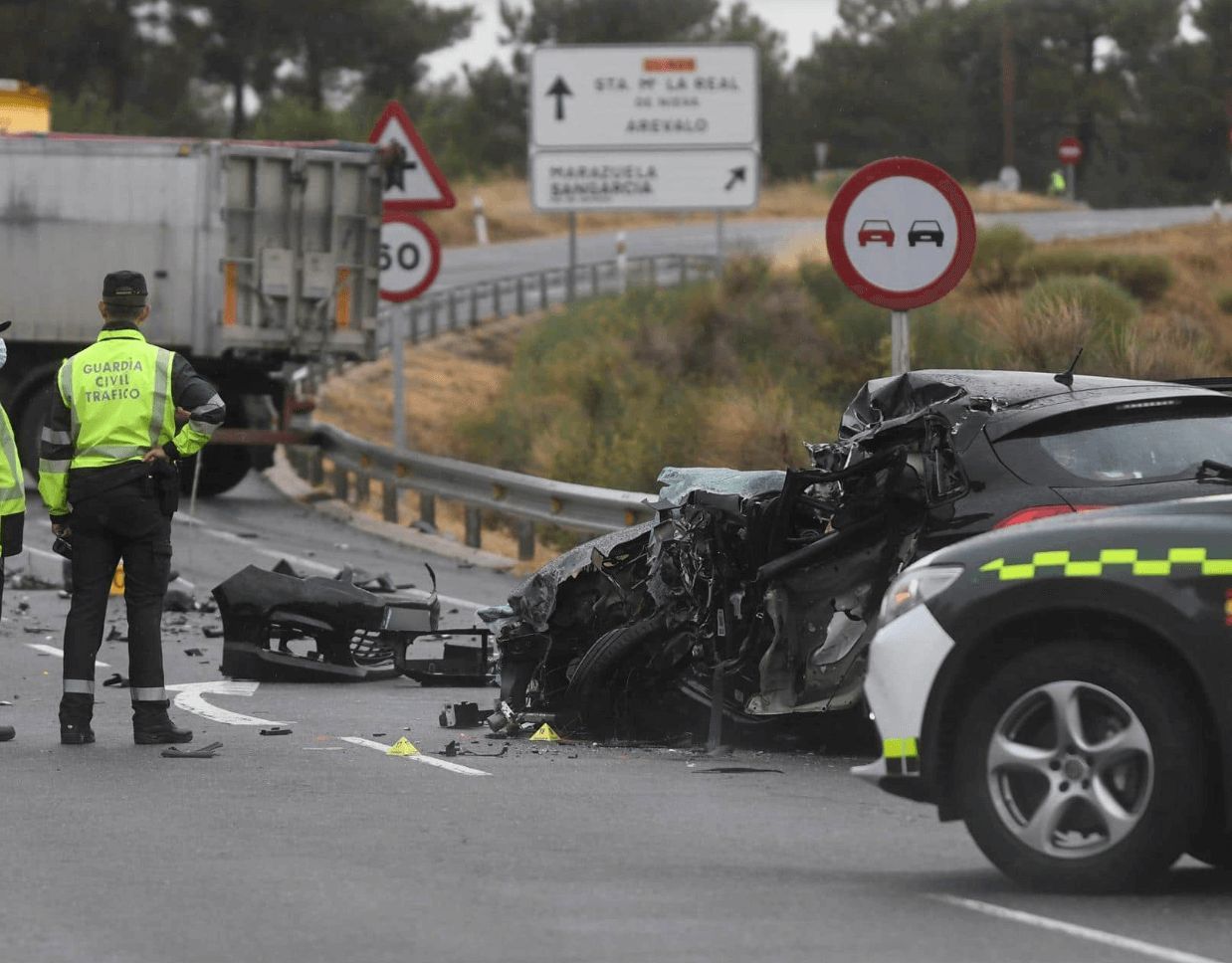 Fotos de archivo de un accidente como el que ha fallecido el nieto del expresidente del Valencia CF